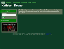 Tablet Screenshot of kathleenkeane.com